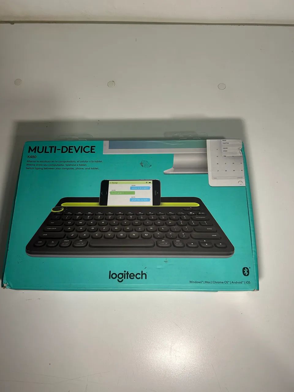 Teclado Logitech K480 Preto + BRINDE TECLADO USB - Foto 3