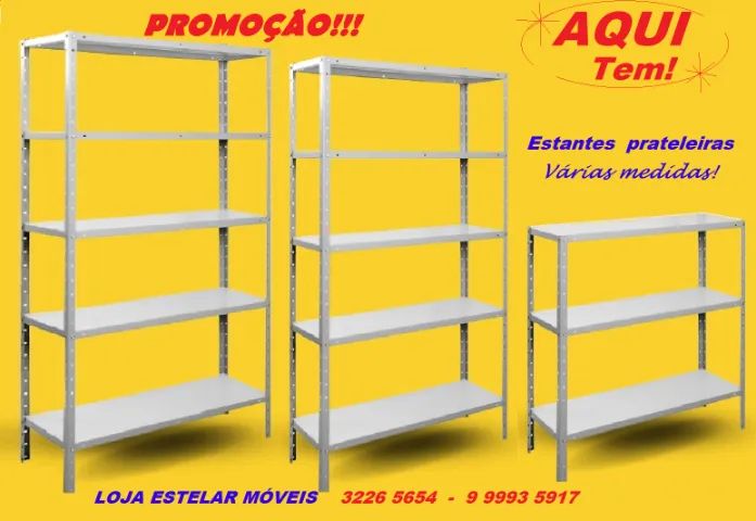 Organize-se! Armário e Prateleiras de aço!