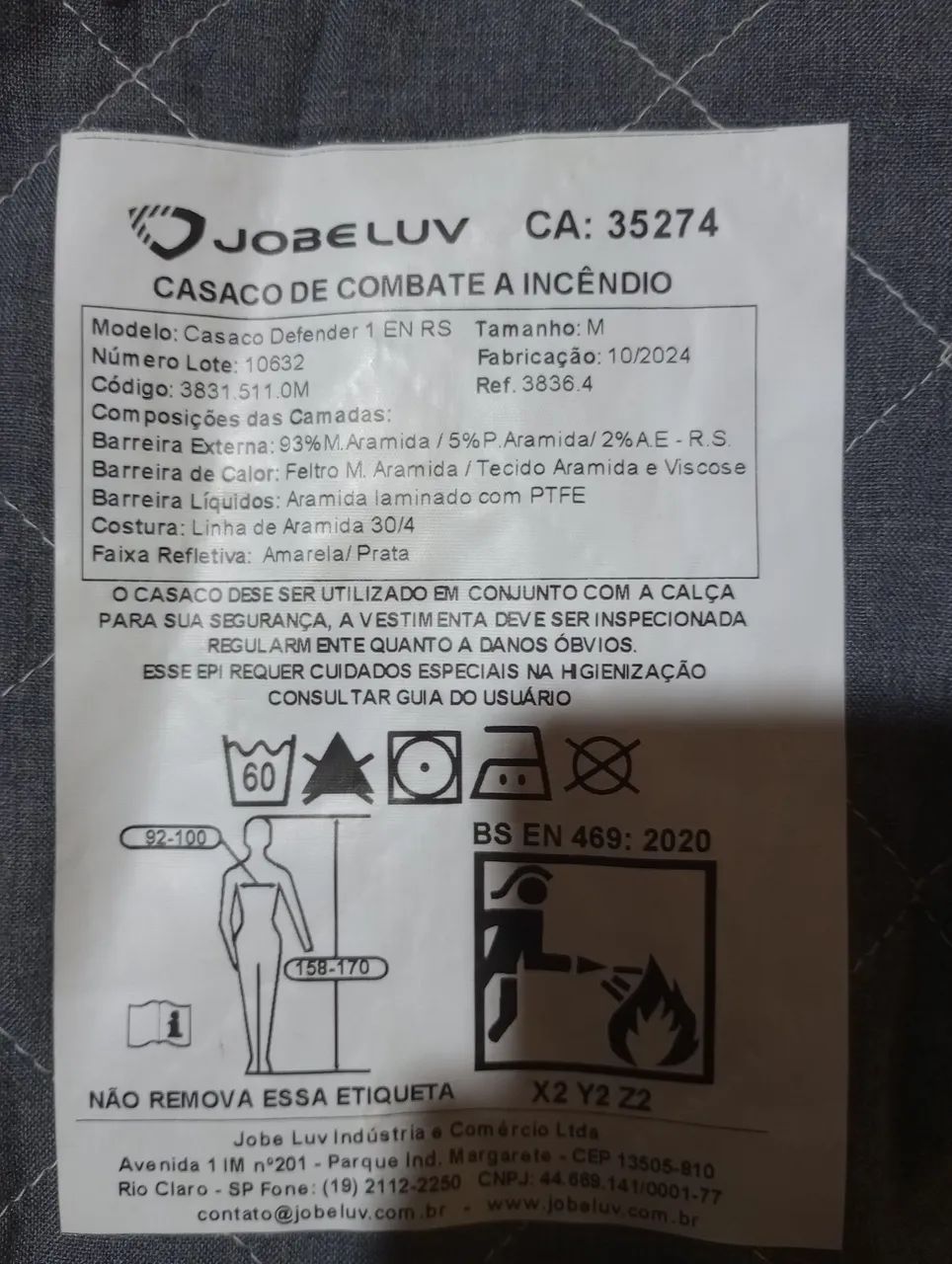 Roupão de aproximação Bombeiro 64313446242946121