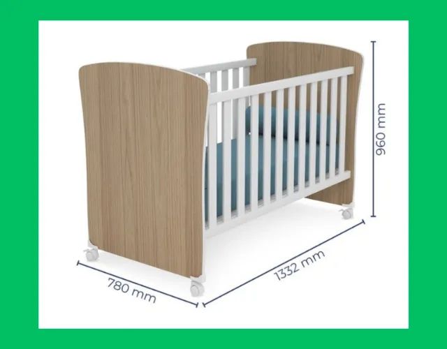 Berço Mini Cama com Rodinhas Feito em MDF e MDP (OFERTA PEGUE ELEVE)!!! - Foto 2