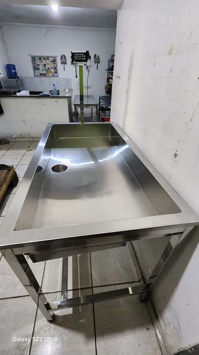 Mesa inox  industrial pesagem e embalagens - Foto 5