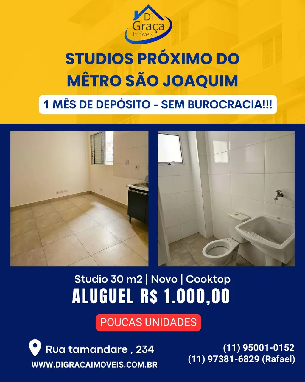 STUDIOS NOVINHOS PARA ALUGAR LIBERDADE/SP.