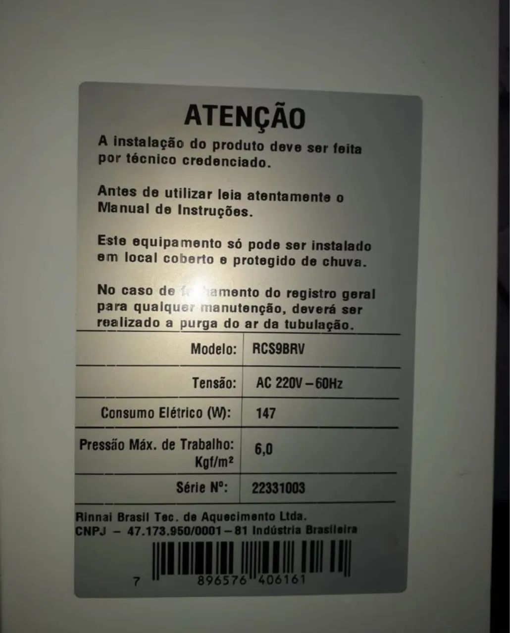Recirculador de Água Rinnai Smart Start - Foto 2