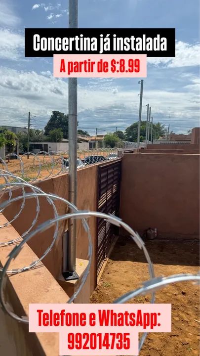 Concertina já instalada - Segurança para sua casa! - Foto 5