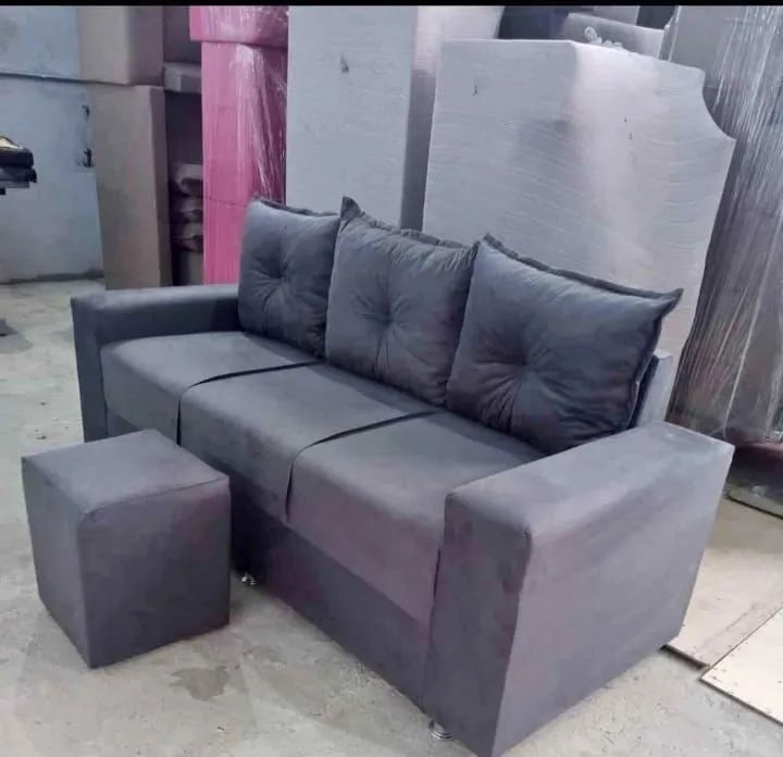 Sofá com puff 3 LUGARES  - Foto 3