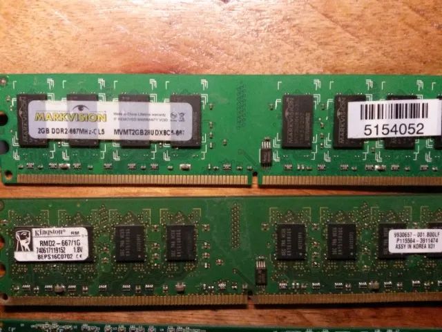 kit memorias Ram ddr2 antigas 800mhz, 667mhz desktop / computador - Foto 2