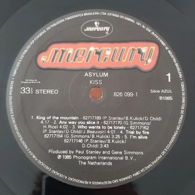 LP Disco de Vinil Kiss Asylum Original C/ Encarte Original 1985 - Foto 3