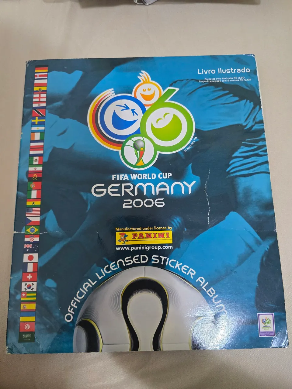 Álbum copa do mundo 2006 incompleto