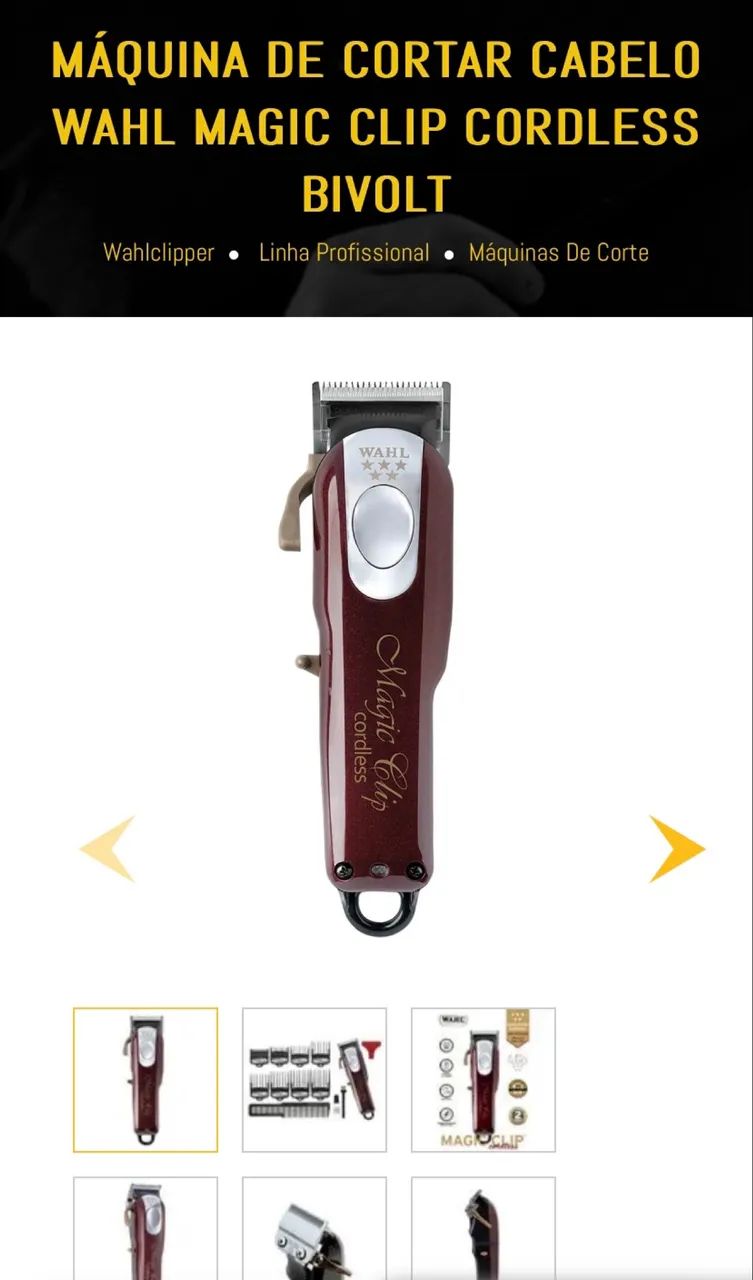 Magic Clip Maquina De Cortar Pelo Numero Wahl Combo Maquina Wahl