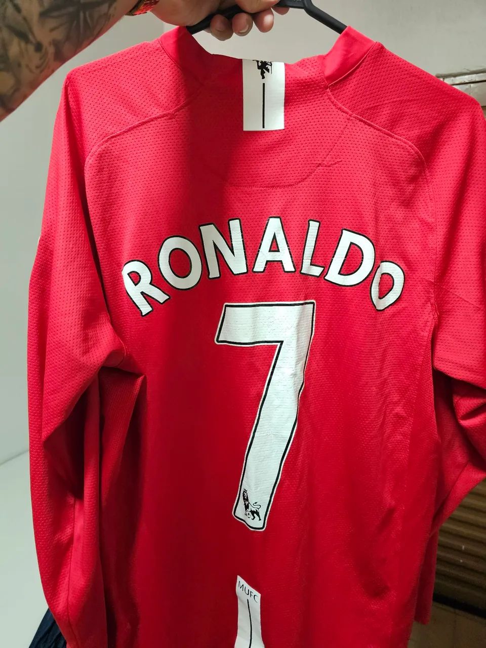 Camisa Manchester United AIG 2007/2008 CR7 tm G - Foto 2