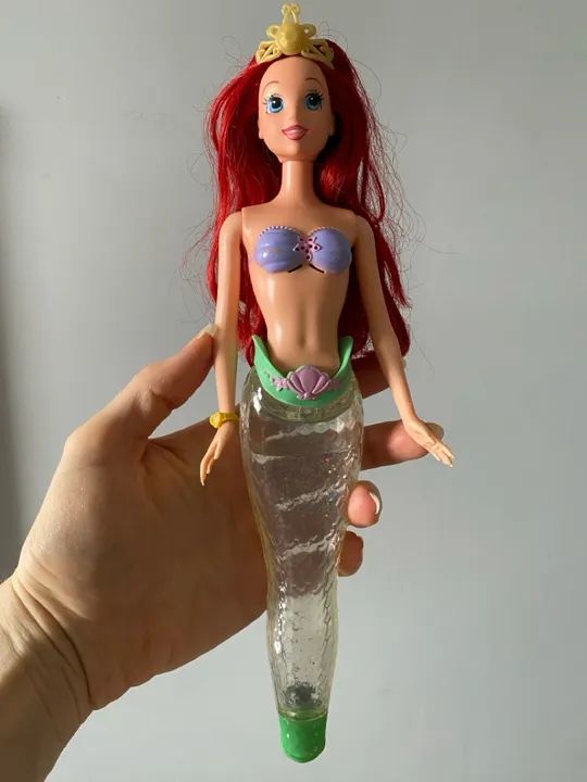Boneca Ariel, bela, Branca de neve