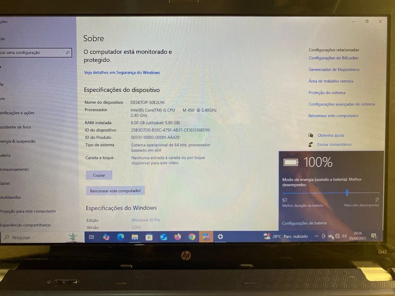 Notebook HP Intel i5 / novíssimo  - Foto 2