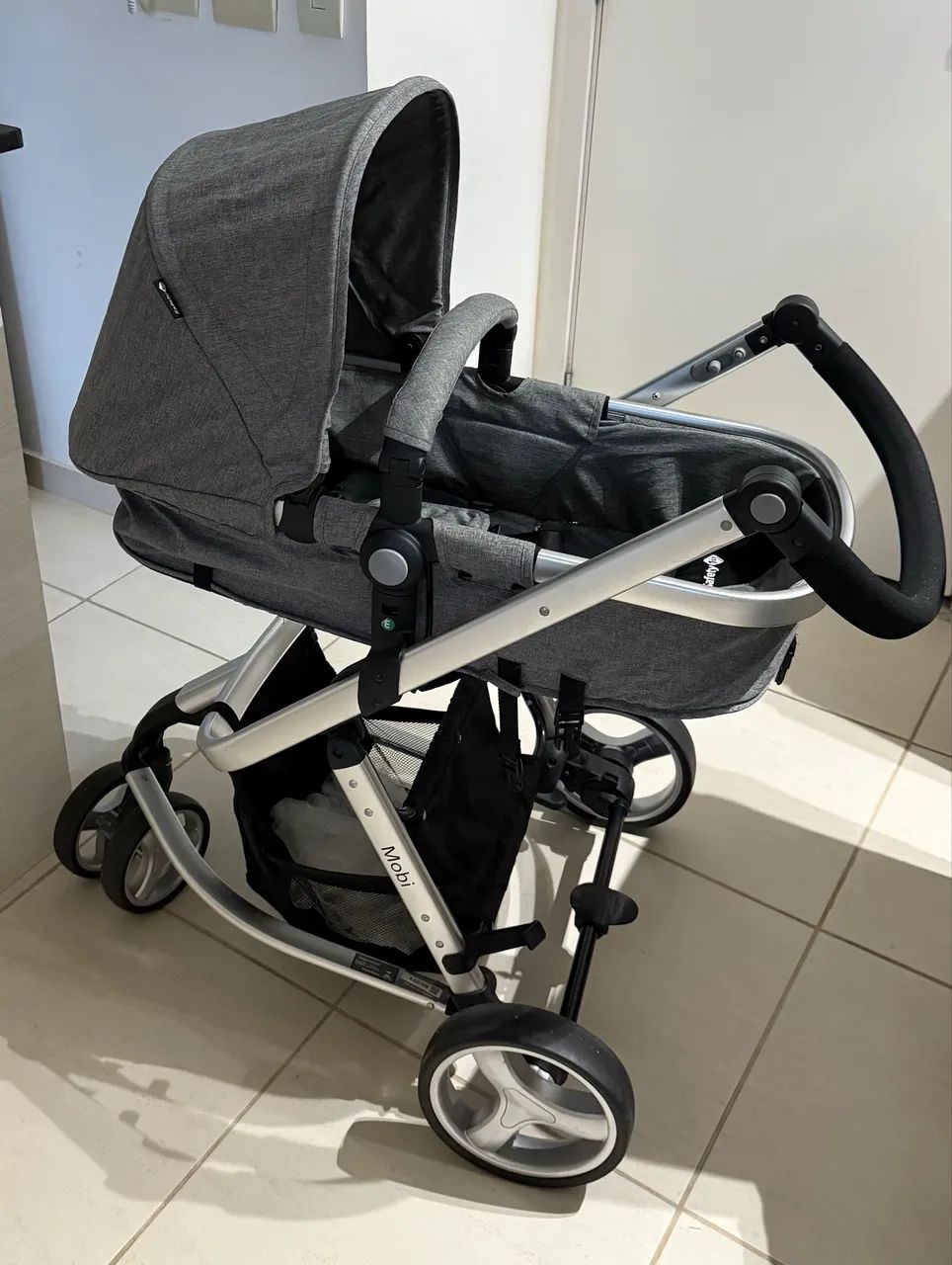 Carrinho safety 1st Mobi completo - Moisés + bebê conforto + base de carro - Foto 5