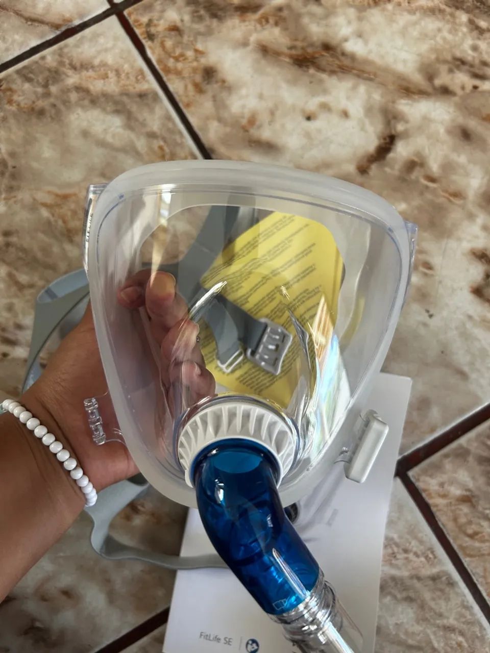 Máscara Facial Respironics FitLife SE - Nova - Foto 4