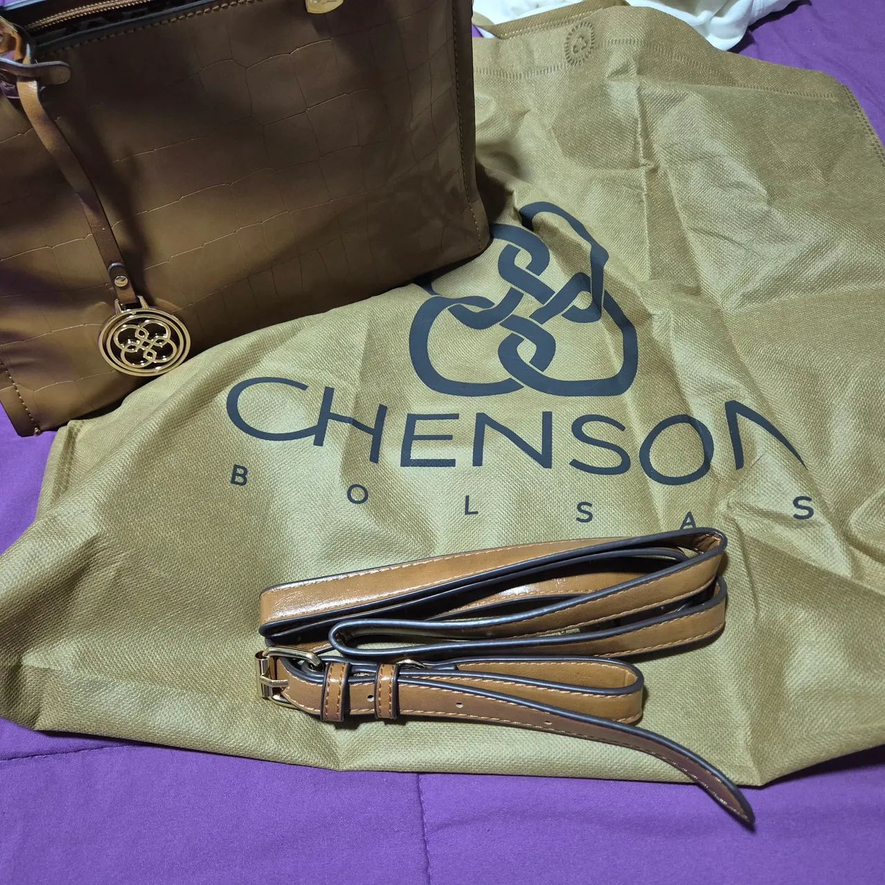 Bolsa de mão marrom  - Foto 2