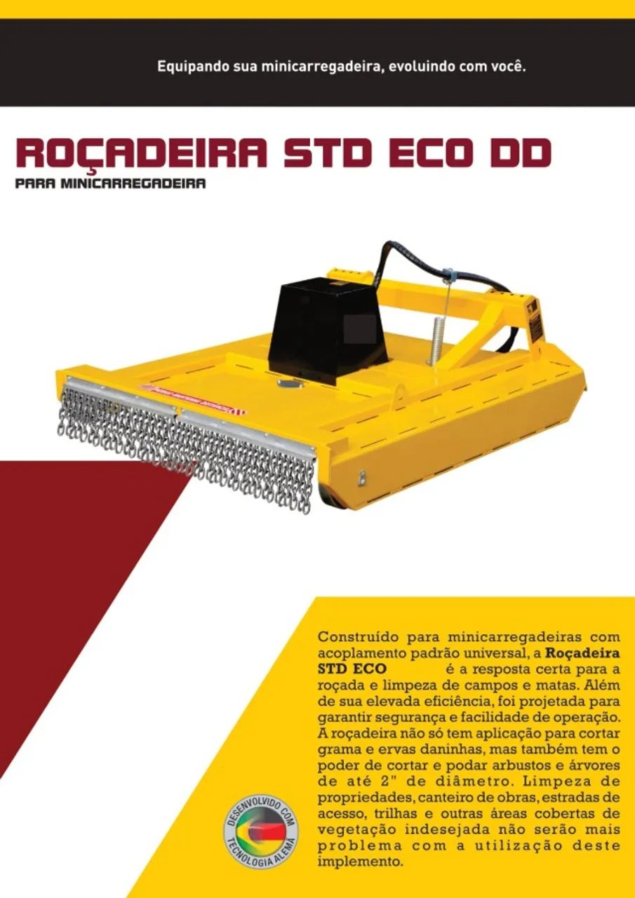 Implemento Roçadeira Para Mini Carregadeira Nova - Foto 5