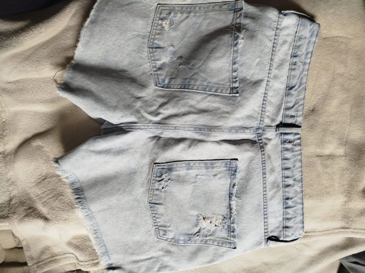 Short Jeans Desfiado Feminino - Foto 5