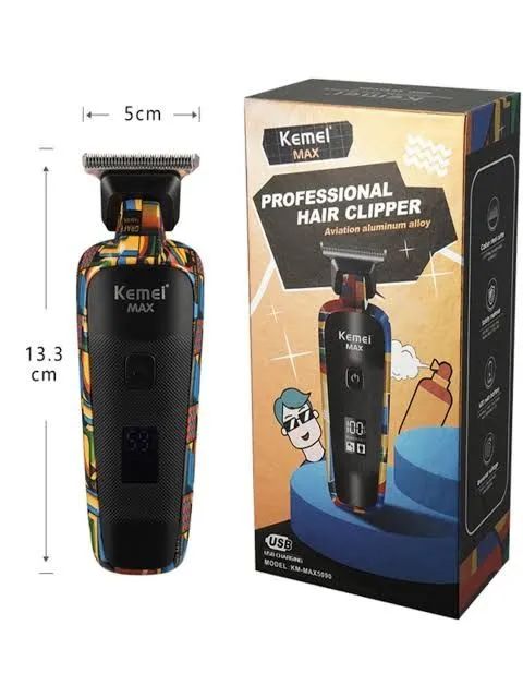 Máquina de Acabamento Kemei Max Profissional - Kit Completo - Foto 5