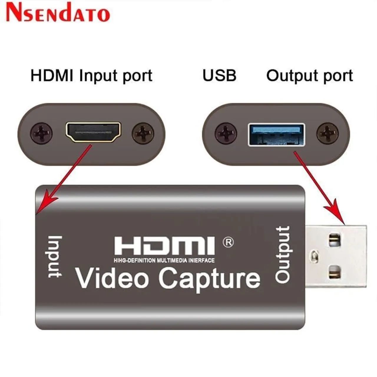 Placa de Captura Hdmi Usb 3.0 HDMI  1080p 60fps - R$110,00<br> - Foto 3