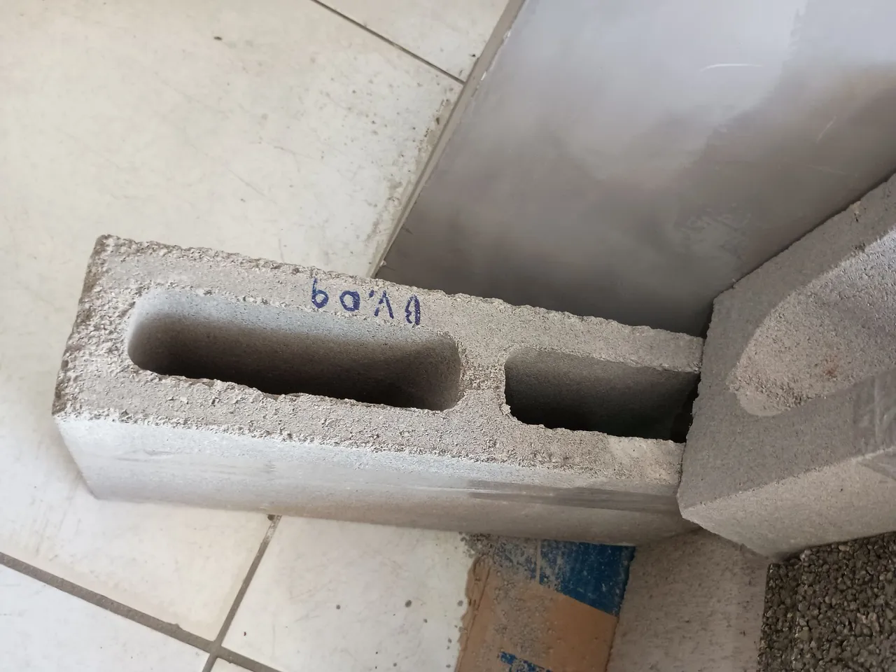 Bloco de concreto para construção