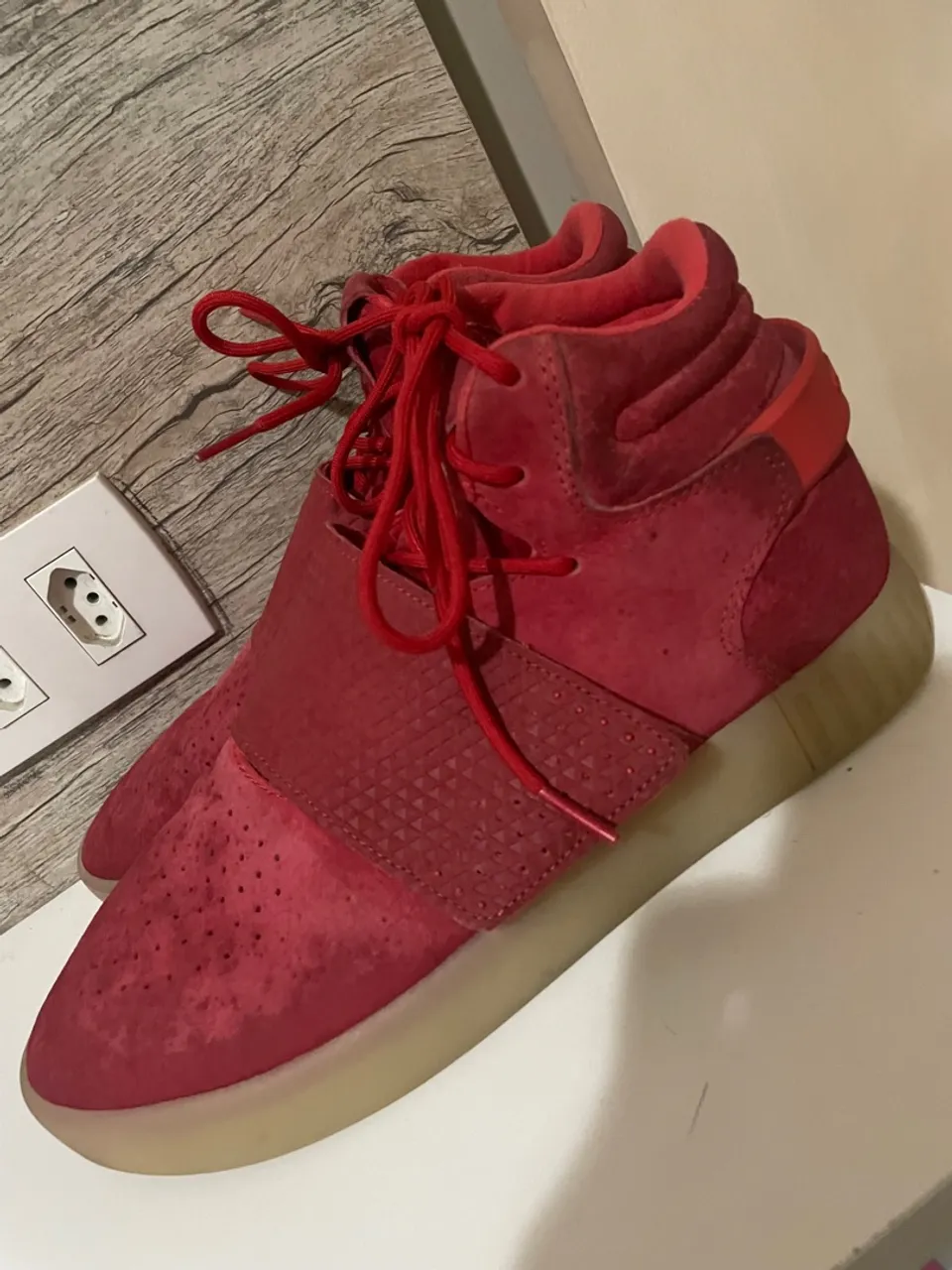 Tênis Adidas Originals Tubular Shadow Vermelho