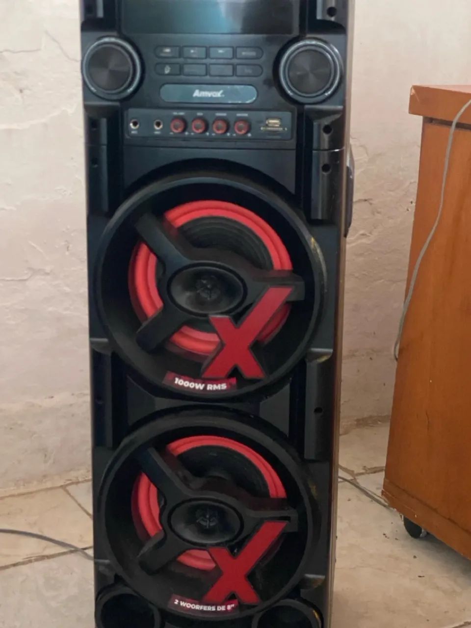 Caixa de Som Amvox 1000W RMS - 2 Woofers - Foto 4