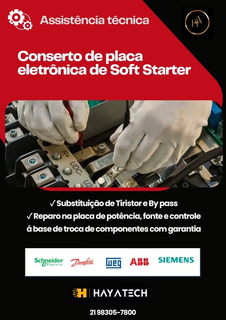 Reparo de placa eletrônica de Split inverter e Soft Starter  - Foto 2