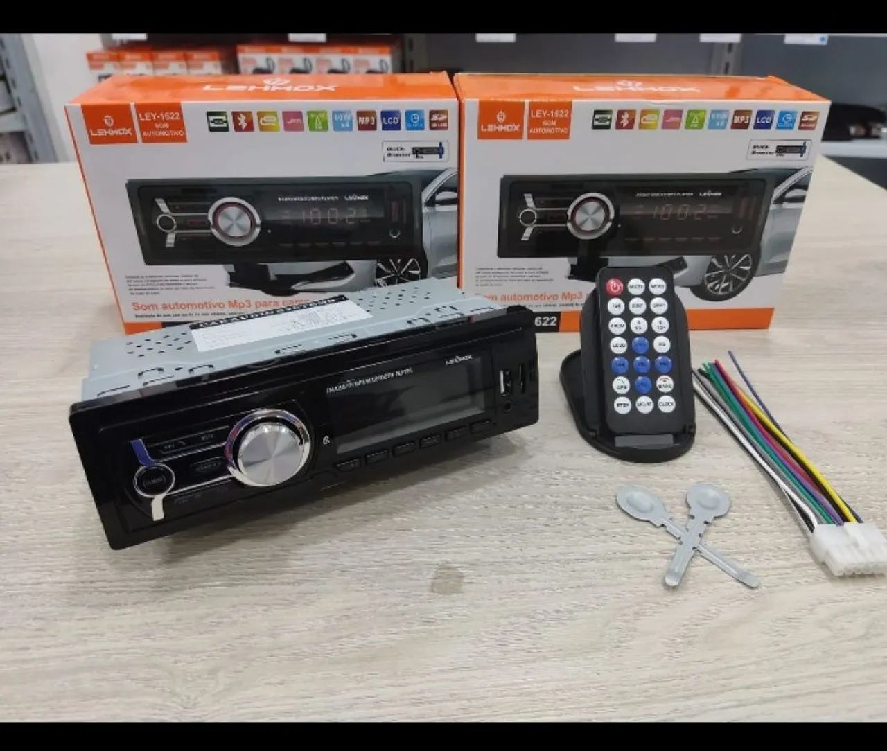 Som automotivo com Bluetooth e controle  - Foto 3