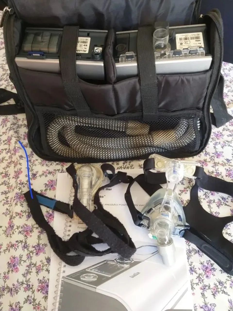 BAIXOU O PREÇO, Vendo Cpap Resmed S9 completo com máscara e manual  - Foto 5