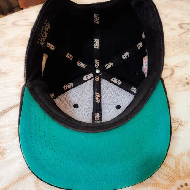 boné aversion snapback aba reta preto - model world league - Foto 4