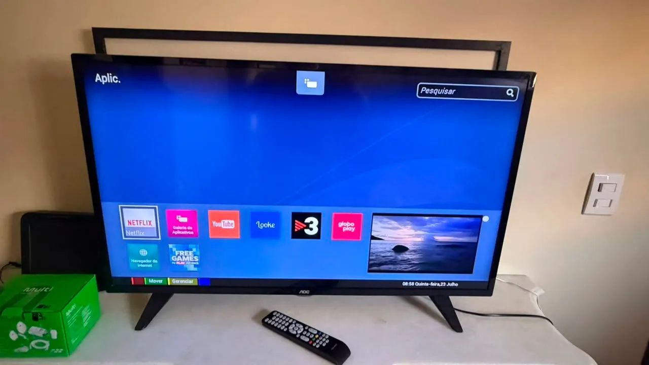 Smart tv 39 com controle  - Foto 4