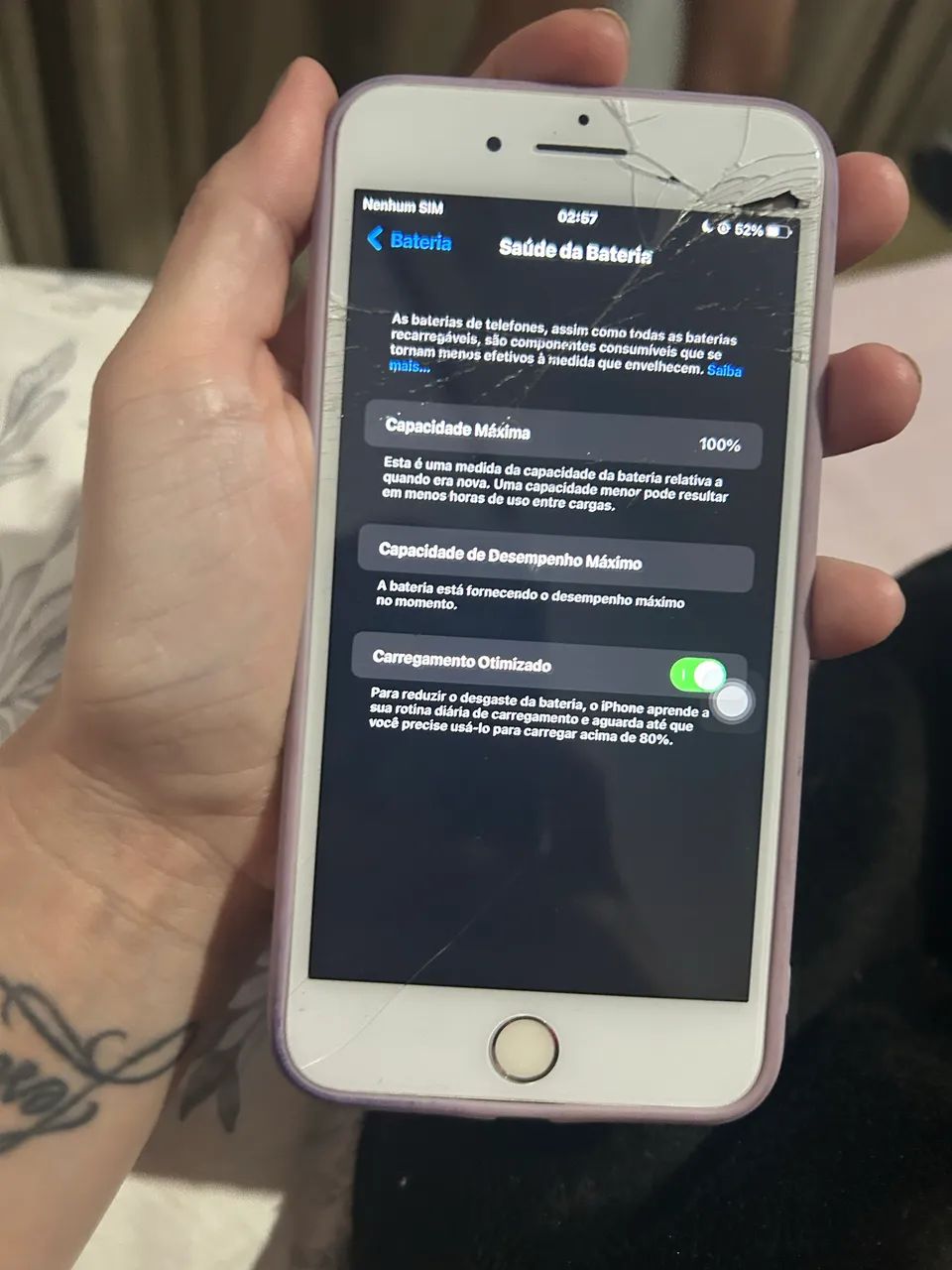Celular iPhone 7 usado com uma avalia  - Foto 3