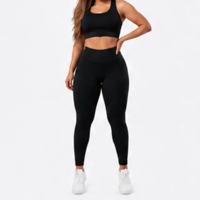 CONJUNTO ACADEMIA LEGGING E TOP - Foto 5