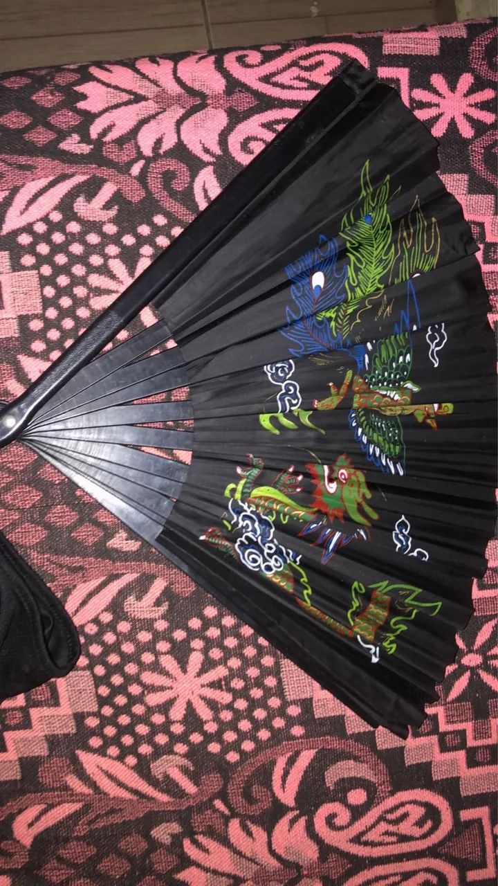 leque japonês dragão  - Foto 5