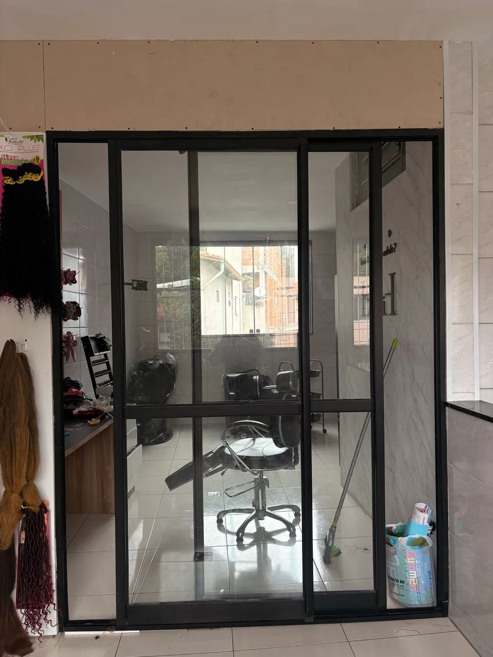 Porta de vidro temperado 