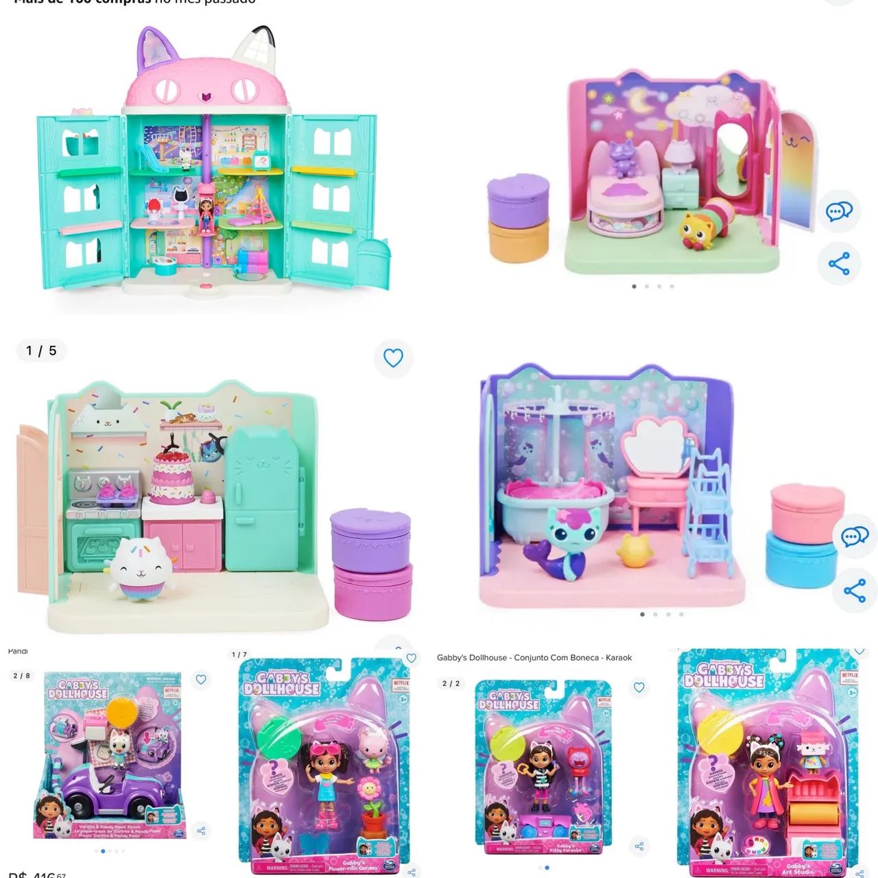 Casa da Gabby?s cheia de acessórios - Brinquedos e Jogos - Centro