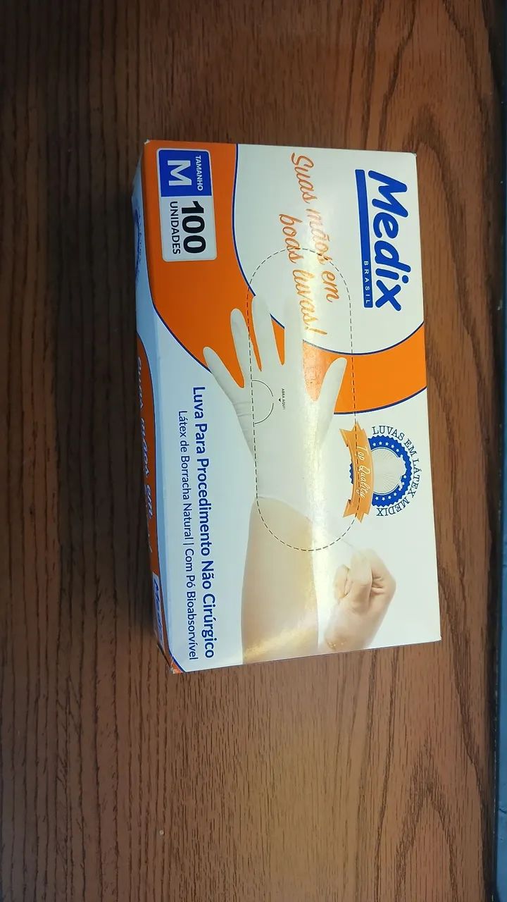 Caixa de Luvas de procedimento tamanho M - Foto 2