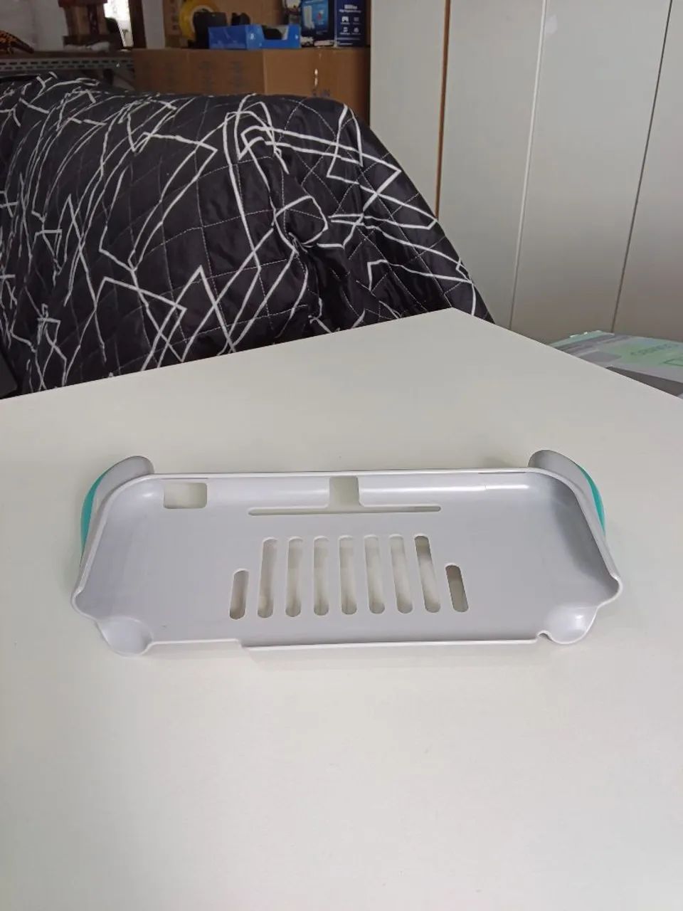 Vendo Grip Branco e Azul Nintendo Switch Lite Semi novo  - Foto 3