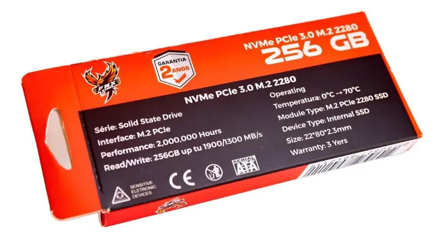 Ssd 256gb M.2 Nvme Fnx Gamer Novo Loja Coimbra Computadores