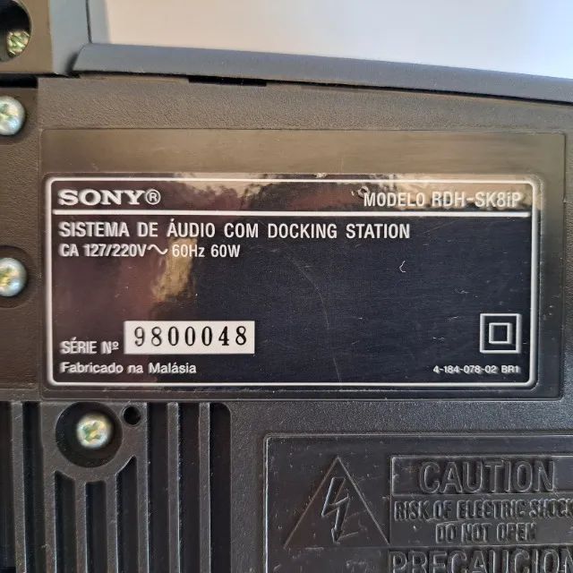 Sistema de Áudio Sony RDH-SK8iP 60W - Funciona com qualquer celular (sem iPod) - Foto 4