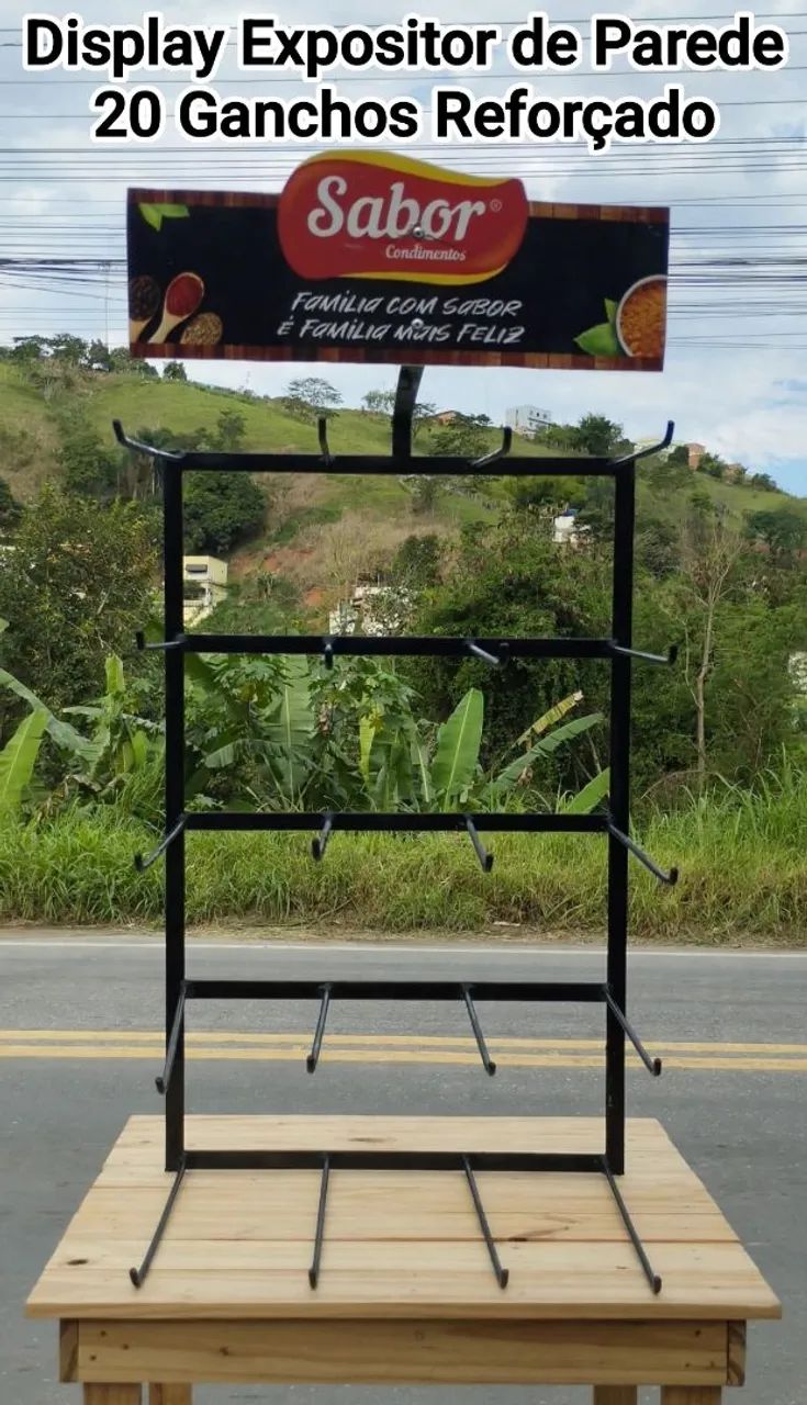 Display Expositor 20 Ganchos 