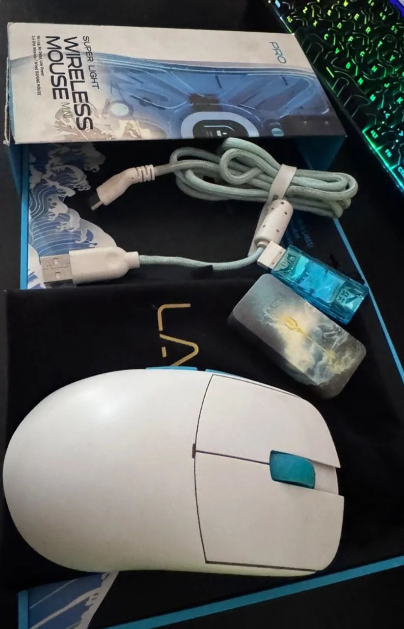 Mouse Gamer Lamzu Atlantis Mini Pro + Com Dongle 4k - Foto 2