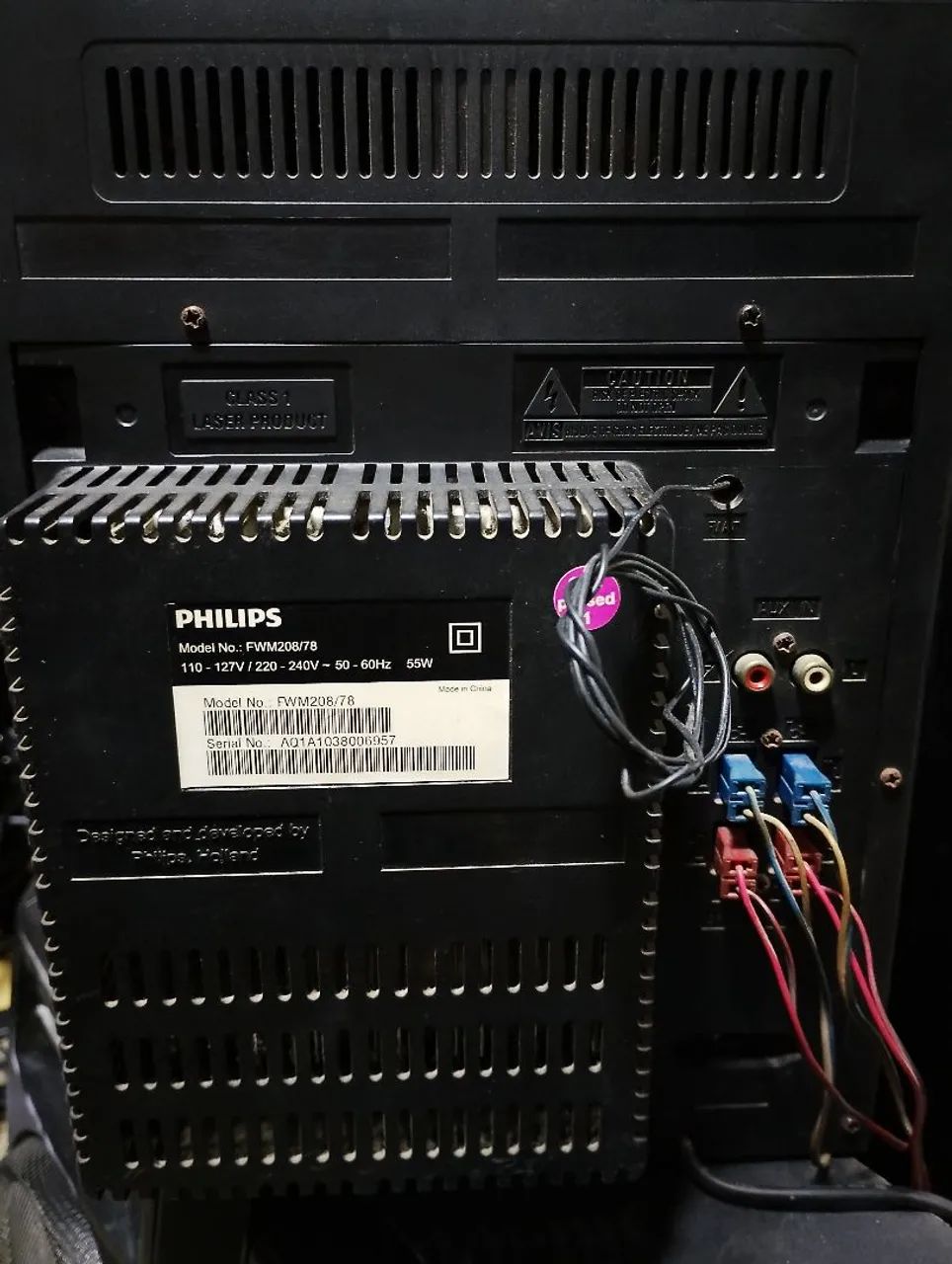 Micro sistem Philips 130w RMS FUNCIONANDO leiam !  - Foto 3
