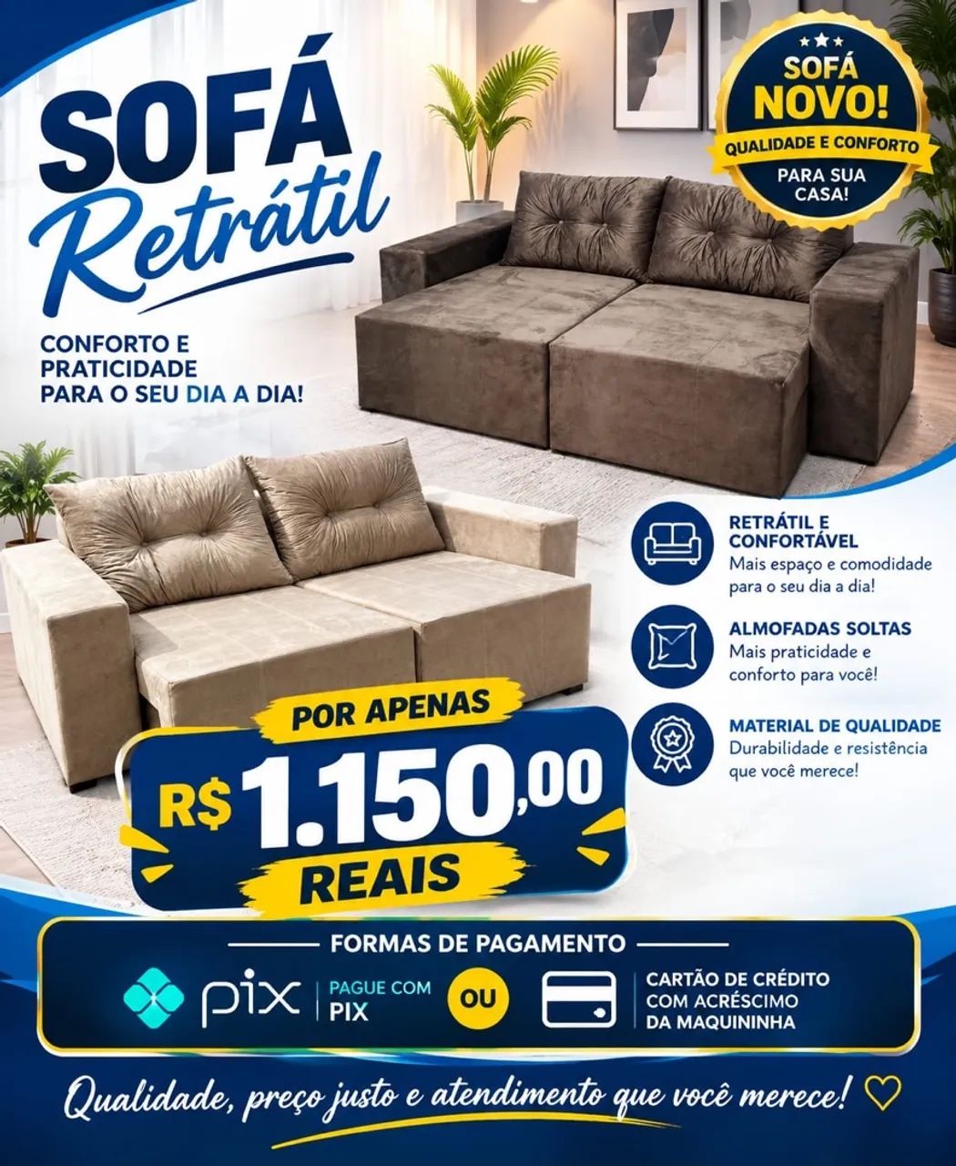 SOFÁS RETRÁTEIS 