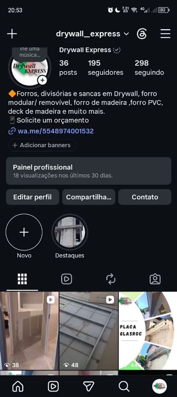 Forro e parede de Drywall  - Foto 2