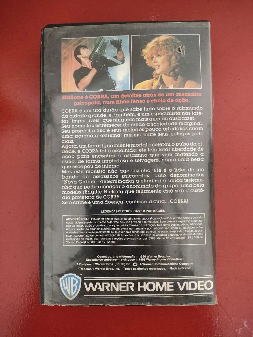 Fita VHS original - Stallone Cobra - Foto 2
