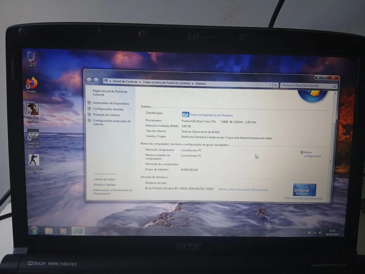 Notebook Acer Aspire 4736z - Foto 2