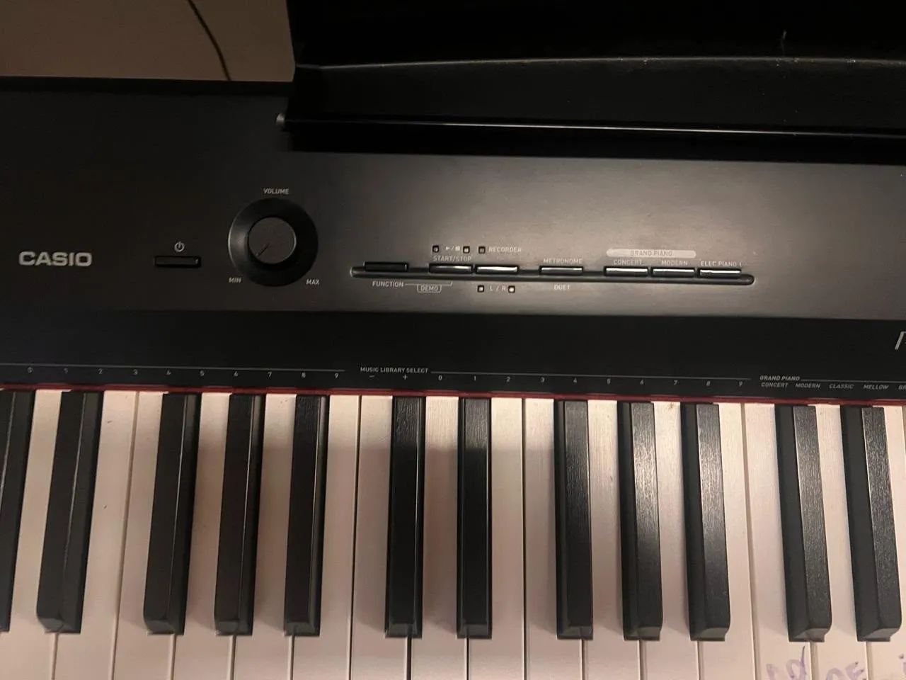 Piano digital casio privia PX-160BK