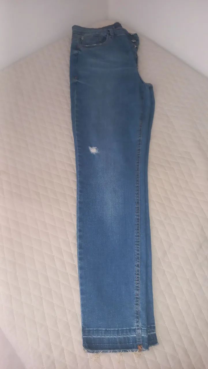 Calça jeans com pouco uso, tamanho P.  - Foto 3