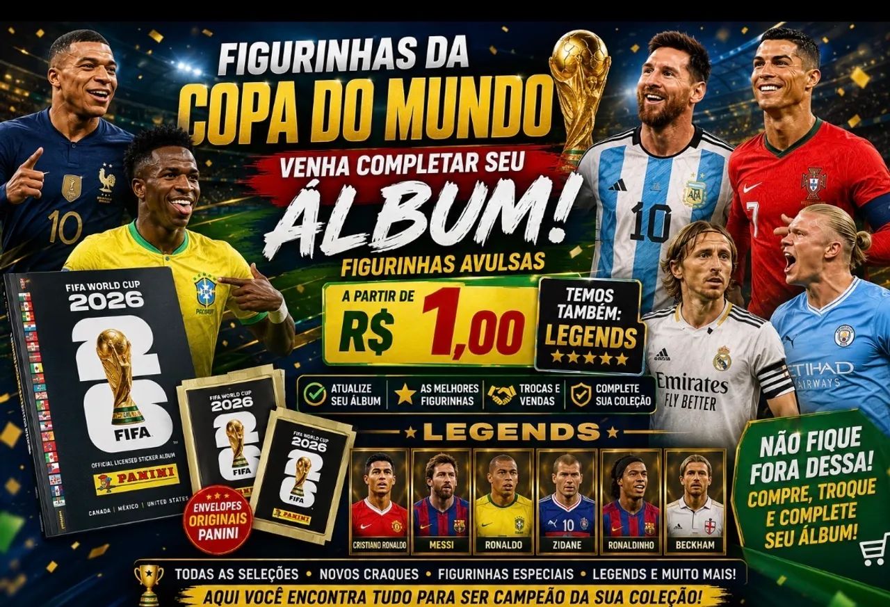 Complete seu album da copa 2026